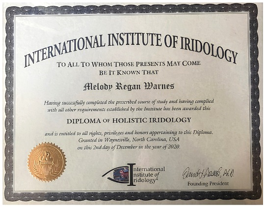 Diploma of Holistic Iridology